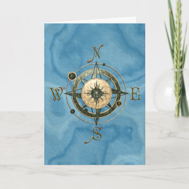 Fantasy (Celtic) Compass Design Card (Front)