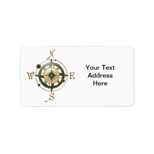 Fantasy (Celtic) Compass Design Label