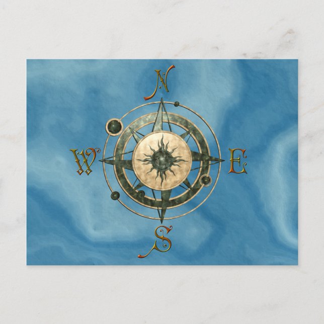 Fantasy (Celtic) Compass Design Postcard (Front)