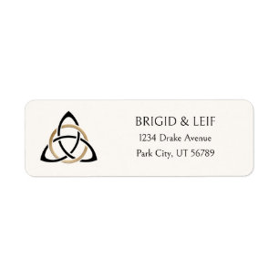 Fantasy Celtic Medieval Wedding Label