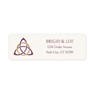 Fantasy Celtic Medieval Wedding Label