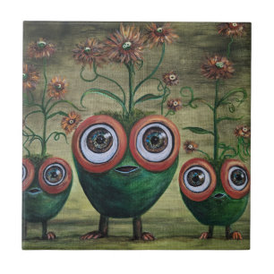 Fantasy Ceramic Tile, Small (4.25" x 4.25") Ceramic Tile