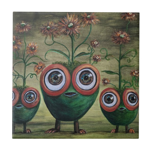 Fantasy Ceramic Tile, Small (4.25" x 4.25") Tile (Front)