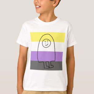 Fantasy Character Tee! Non-Binary Pride Flag! T-Shirt