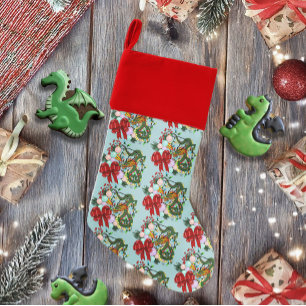 Fantasy Chinese Dragon Christmas Wreath Fantasy Stocking