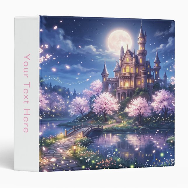 Fantasy City and Castle 3 Ring Binder (Front/Spine)