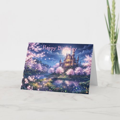 Fantasy City and Castle Card