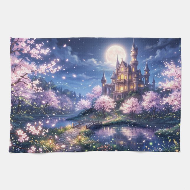 Fantasy City and Castle Kitchen Towel (Horizontal)