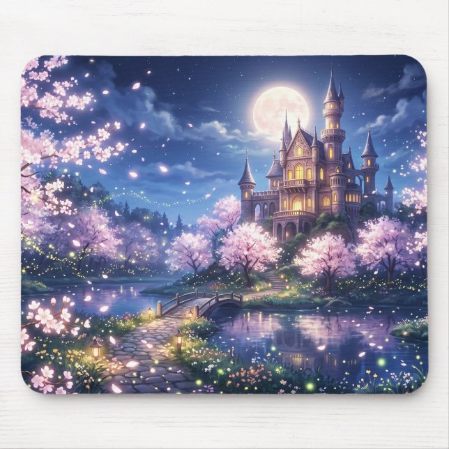 Fantasy City and Castle Mouse Pad (Front)