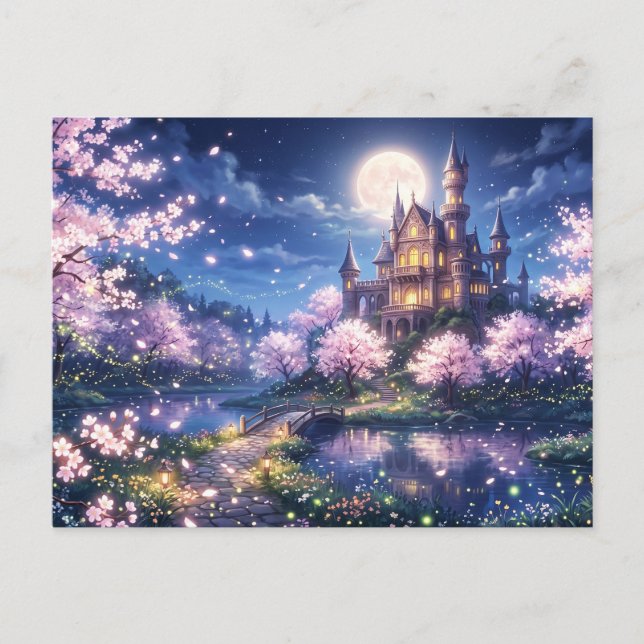 Fantasy City and Castle Postcard (Front)