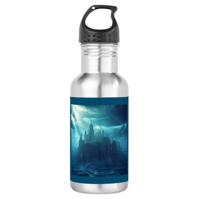 Fantasy City of Atlantis (2) Stainless Steel Water Bottle (Front)