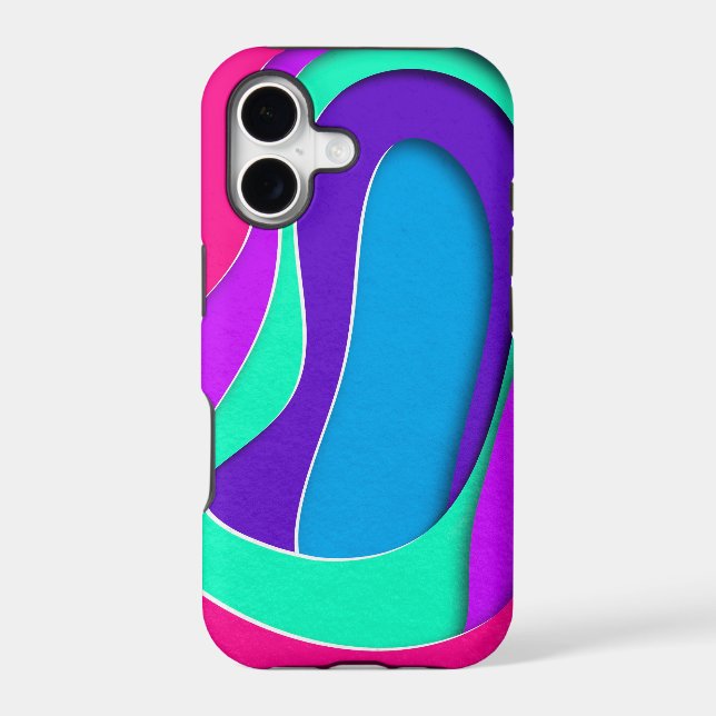 Fantasy Color Background Abstract Pattern Iphone Case (Back)