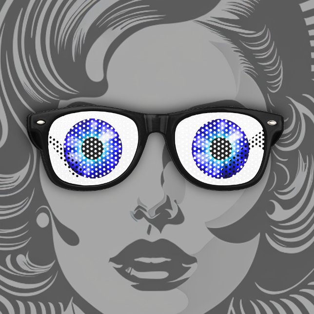 Fantasy Color Eyes Sapphire Retro Sunglasses (Creator Uploaded)