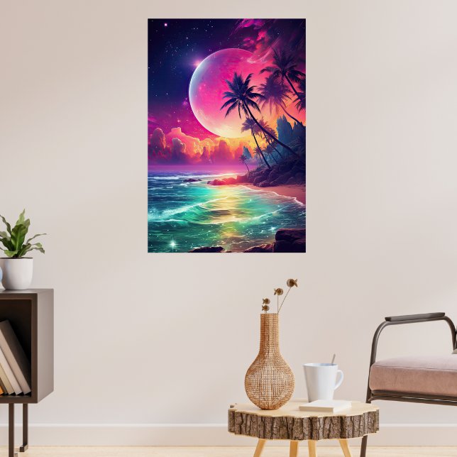Fantasy Colorful Night Poster (Living Room 3)