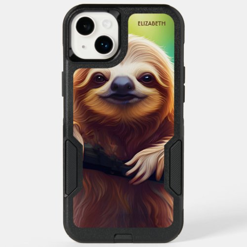 Fantasy Colorful Sloth Art Deco Style OtterBox iPhone 14 Plus Case