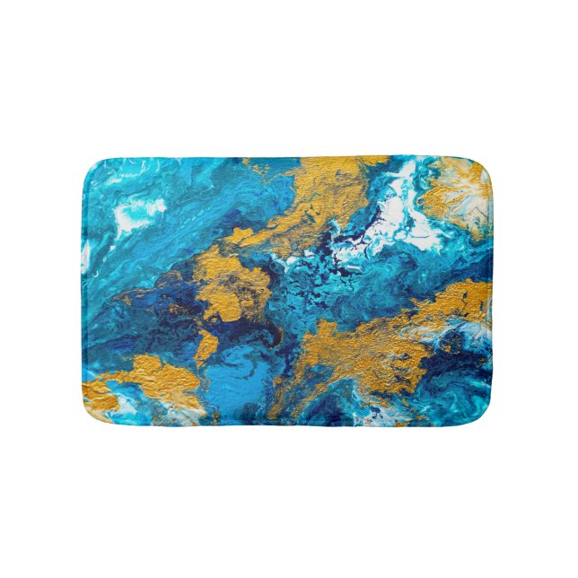 Fantasy Colors: Artistic Abstract Background. Bath Mat (Front)