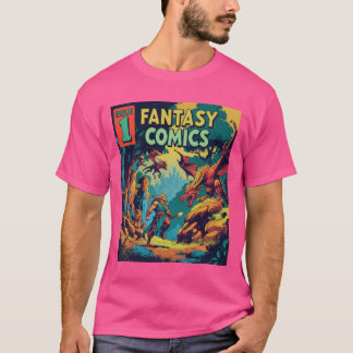 Fantasy Comics: A Retro Adventure Unleashed T-Shirt