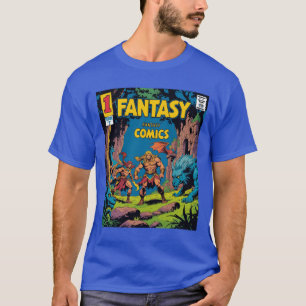 Fantasy Comics: A Retro Adventure Unleashed T-Shirt