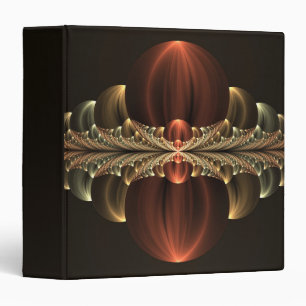 Fantasy Construction Shiny Abstract Fractal Art 3 Ring Binder