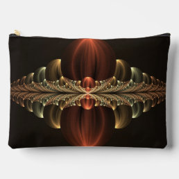 Fantasy Construction Shiny Abstract Fractal Art Accessory Pouch