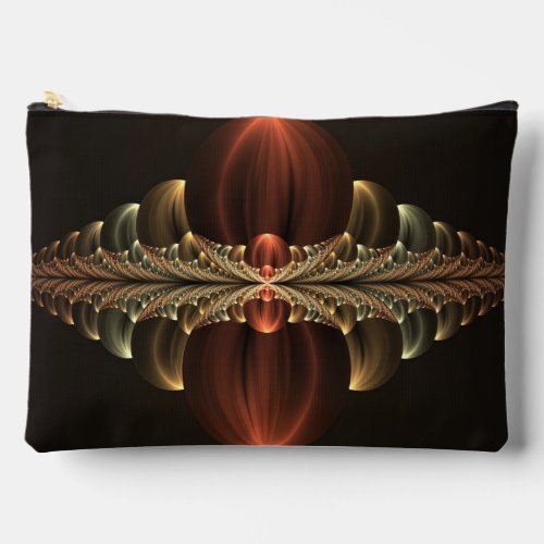 Fantasy Construction Shiny Abstract Fractal Art Accessory Pouch