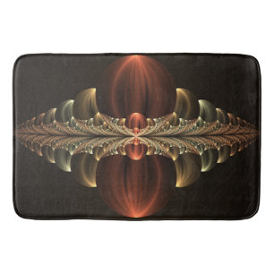 Fantasy Construction Shiny Abstract Fractal Art Bath Mat