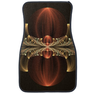 Fantasy Construction Shiny Abstract Fractal Art Car Floor Mat