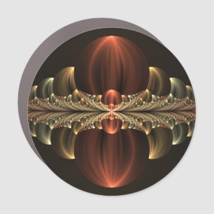 Fantasy Construction Shiny Abstract Fractal Art Car Magnet