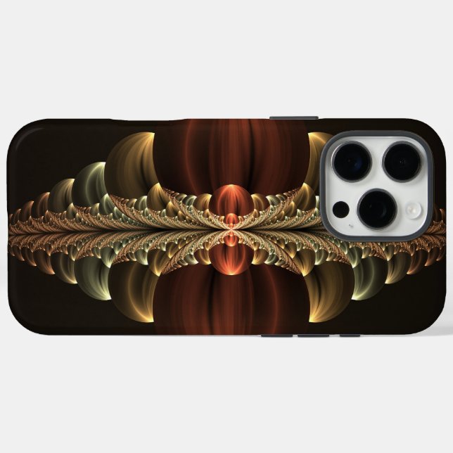 Fantasy Construction Shiny Abstract Fractal Art Case-Mate iPhone Case (Back (Horizontal))