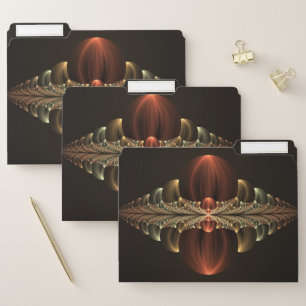 Fantasy Construction Shiny Abstract Fractal Art File Folder