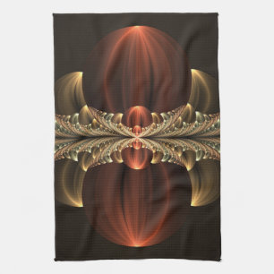 Fantasy Construction Shiny Abstract Fractal Art Kitchen Towel