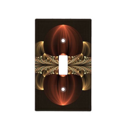 Fantasy Construction Shiny Abstract Fractal Art Light Switch Cover