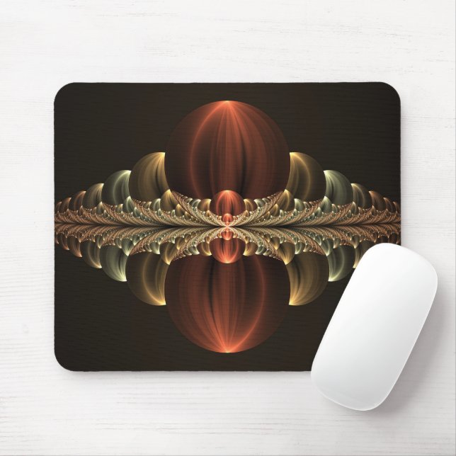 Fantasy Construction Shiny Abstract Fractal Art Mouse Pad (With Mouse)