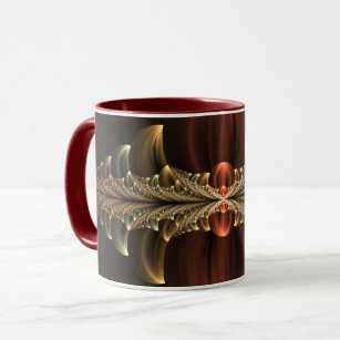 Fantasy Construction Shiny Abstract Fractal Art Mug