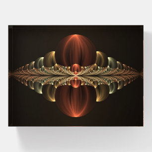 Fantasy Construction Shiny Abstract Fractal Art Paperweight