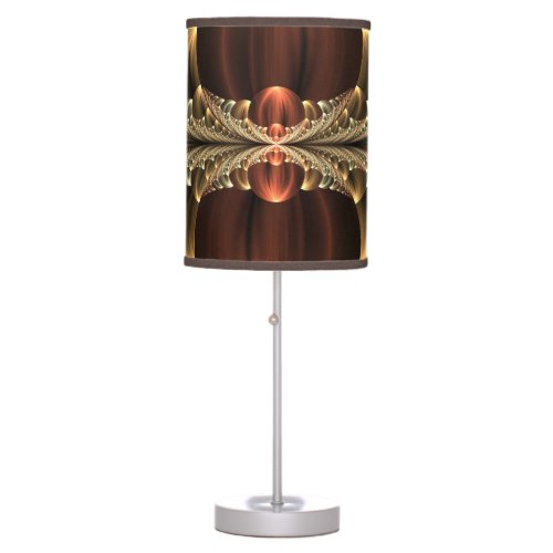 Fantasy Construction Shiny Abstract Fractal Art Table Lamp