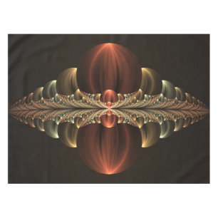 Fantasy Construction Shiny Abstract Fractal Art Tablecloth
