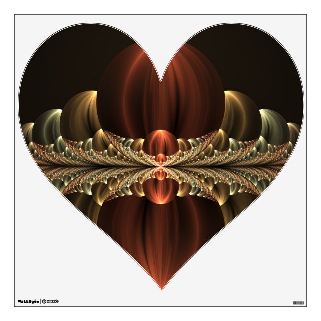 Fantasy Construction Shiny Abstract Fractal Art Wall Decal (Front)