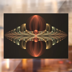 Fantasy Construction Shiny Abstract Fractal Art Window Cling