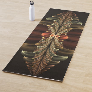 Fantasy Construction Shiny Abstract Fractal Art Yoga Mat