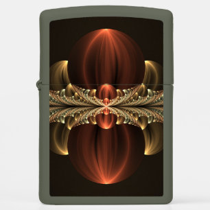 Fantasy Construction Shiny Abstract Fractal Art Zippo Lighter