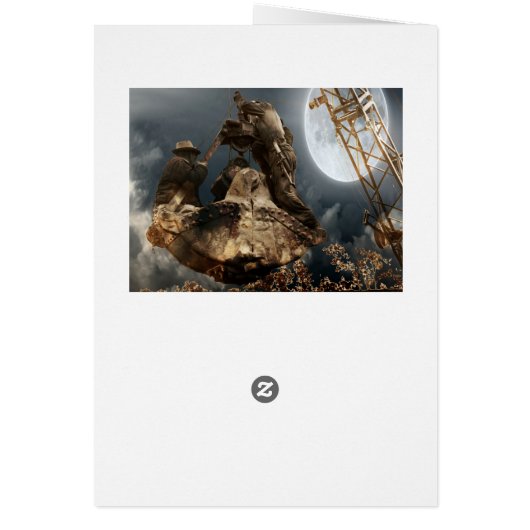 Fantasy  Crane Operator Men in Bucket Trust Night (Back)