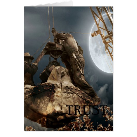 Fantasy  Crane Operator Men in Bucket Trust Night (Front)