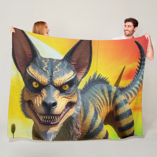 Fantasy Creature Fleece Blanket (In Situ)