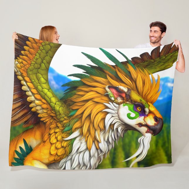 Fantasy Creature Fleece Blanket (In Situ)