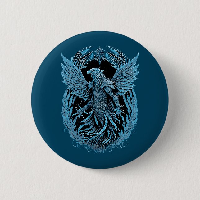 Fantasy Creature | Medieval Eagle Button (Front)