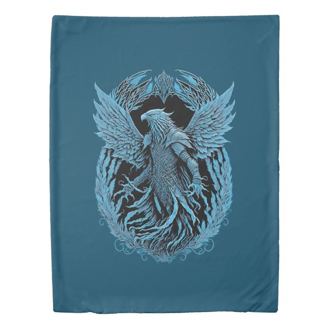 Fantasy Creature | Medieval Eagle Duvet Cover (Front)