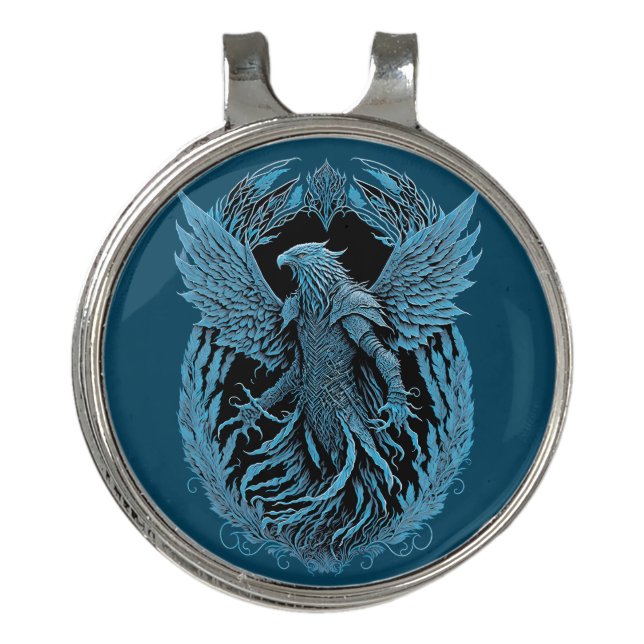 Fantasy Creature | Medieval Eagle Golf Hat Clip (Front)