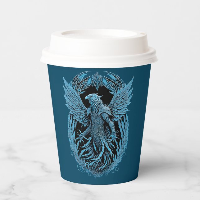 Fantasy Creature | Medieval Eagle Paper Cups (Front)