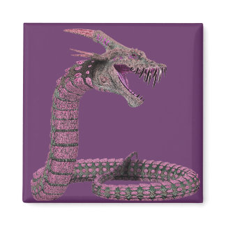 Fantasy Creature Pink Purple Magnet